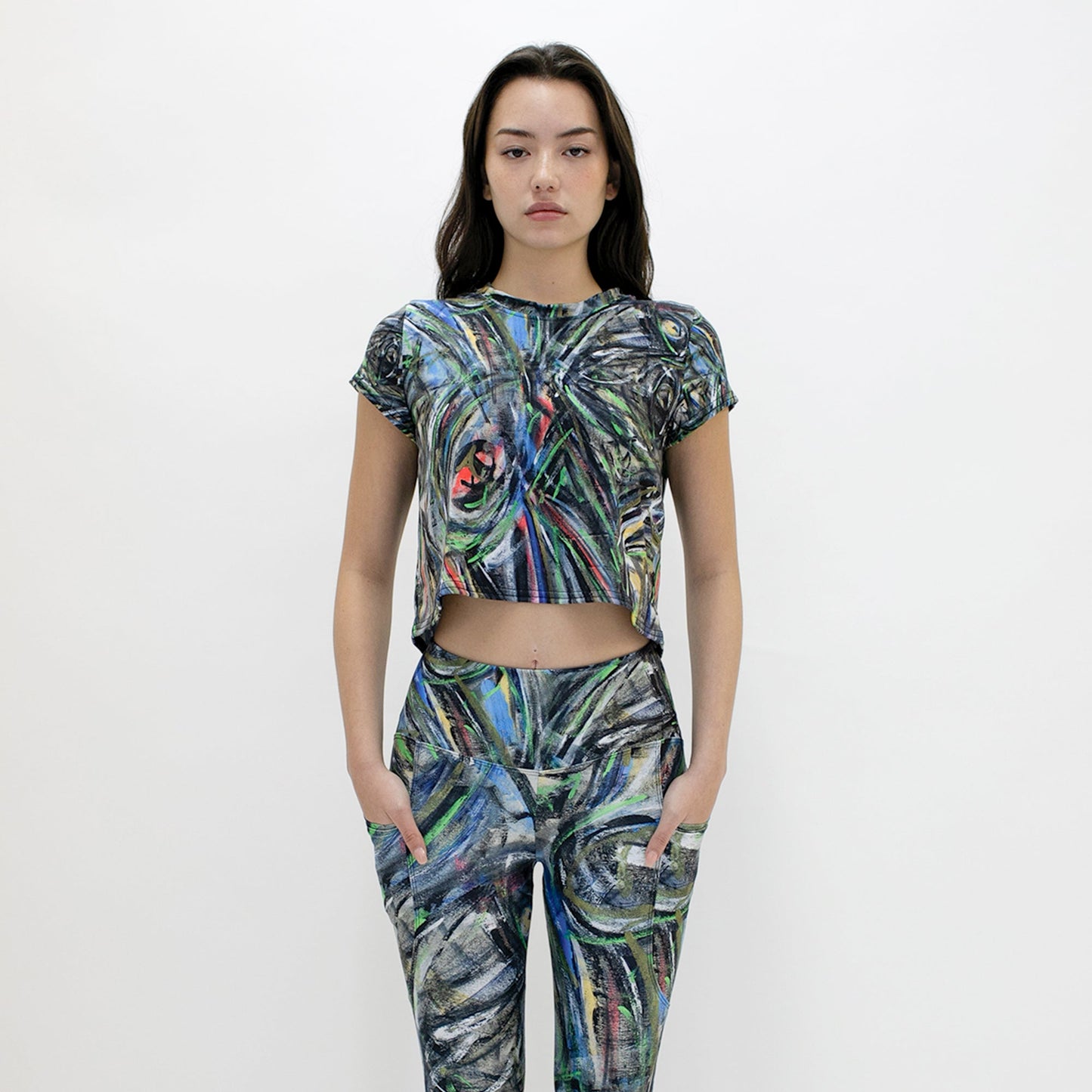 Mona Art Crop Tee