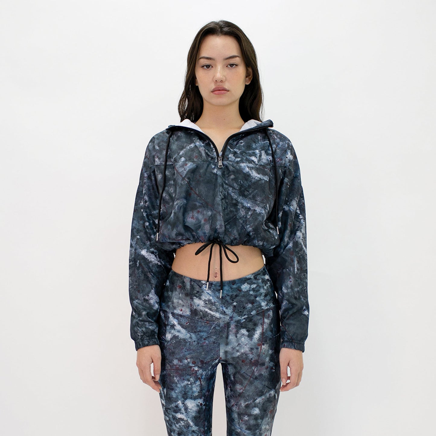 Carcel Art Cropped Windbreaker