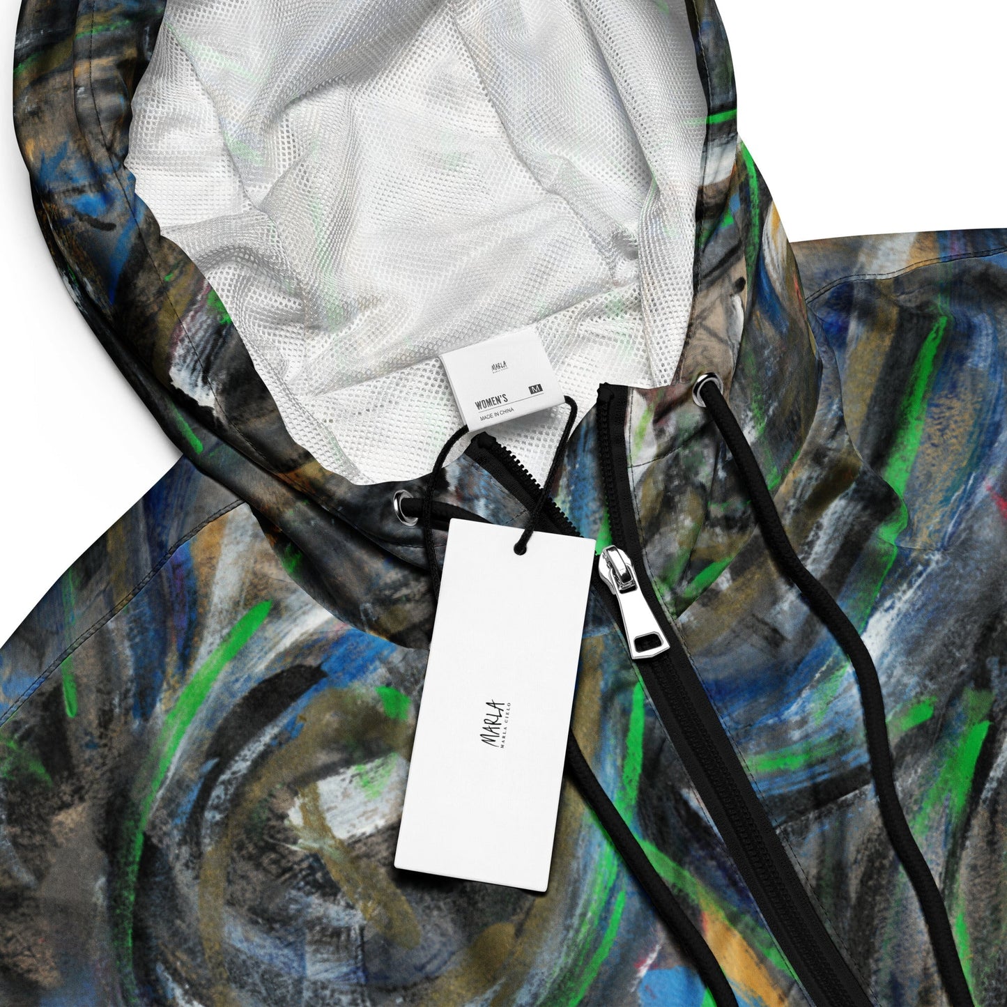 Mona Art Cropped Windbreaker