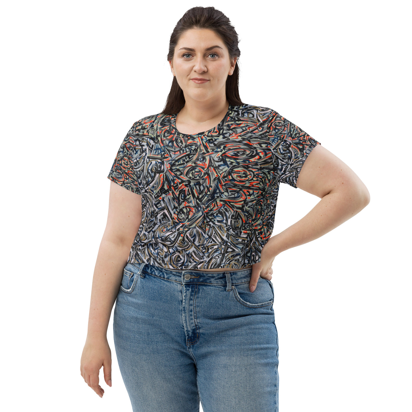 Momentum Art Crop Tee
