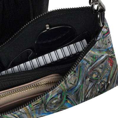 Mona Art Crossbody Bag w/ Wristlet