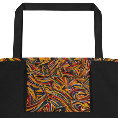 Chasing Fire Art Large Tote Bag
