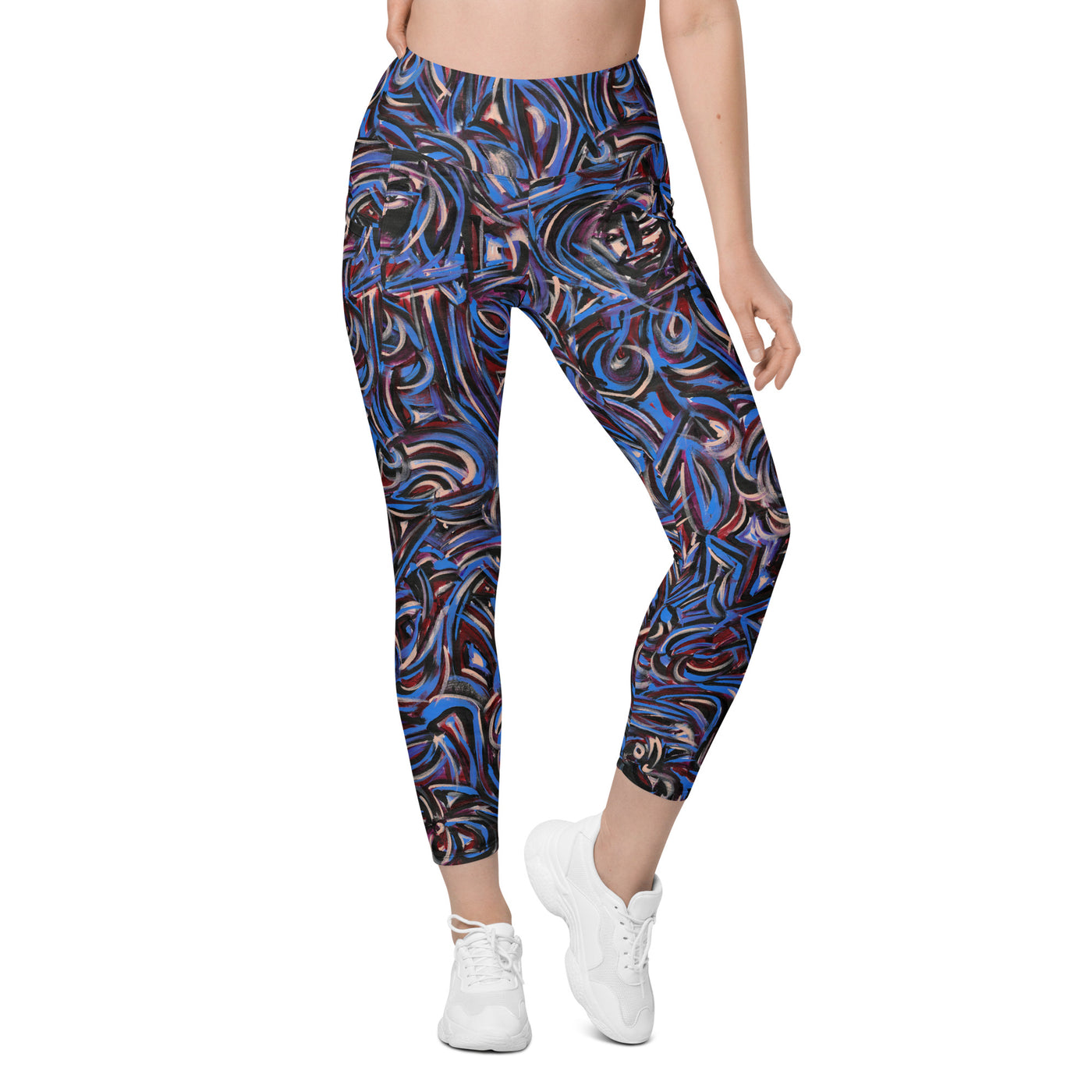 Sapphire Art Leggings with pockets