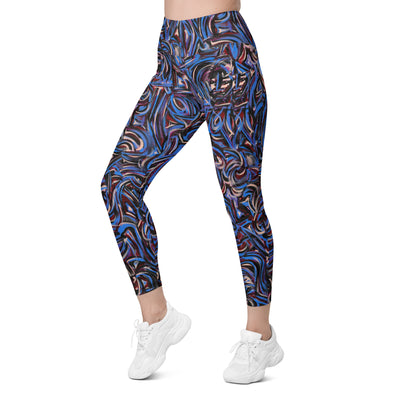 Sapphire Art Leggings with pockets