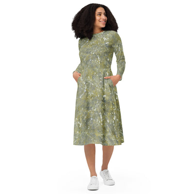 Playdate long sleeve midi dress
