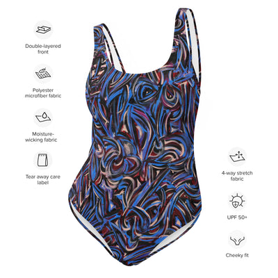 Sapphire Art One-Piece Swimsuit