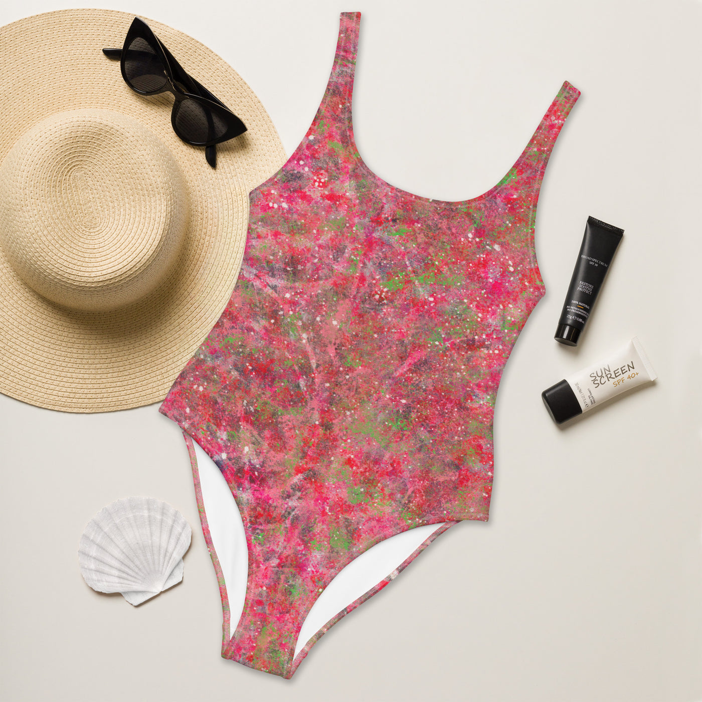Triple Threat Art One-Piece Swimsuit
