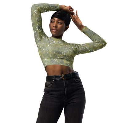 Playdate Art Recycled long-sleeve crop top