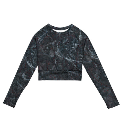 Carcel Art Recycled Long-Sleeve Crop Top
