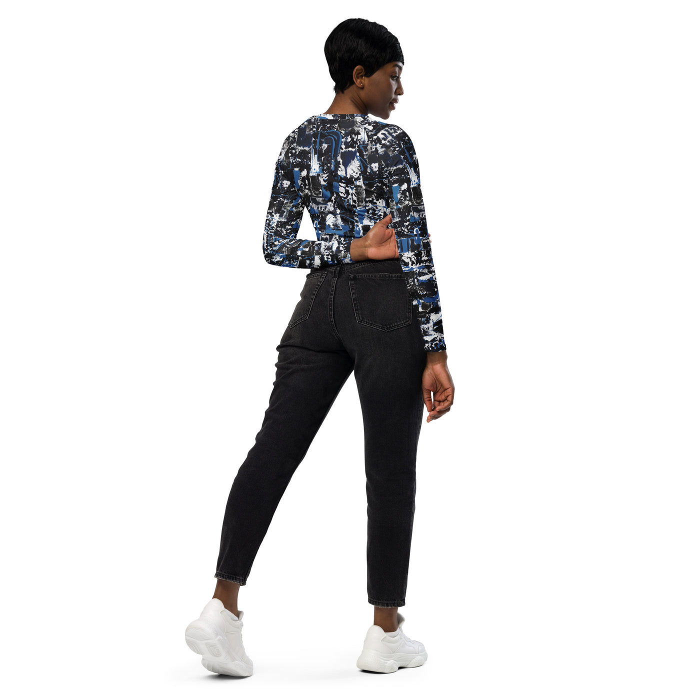 Rhythm Art Recycled Long Sleeve Crop Shirt