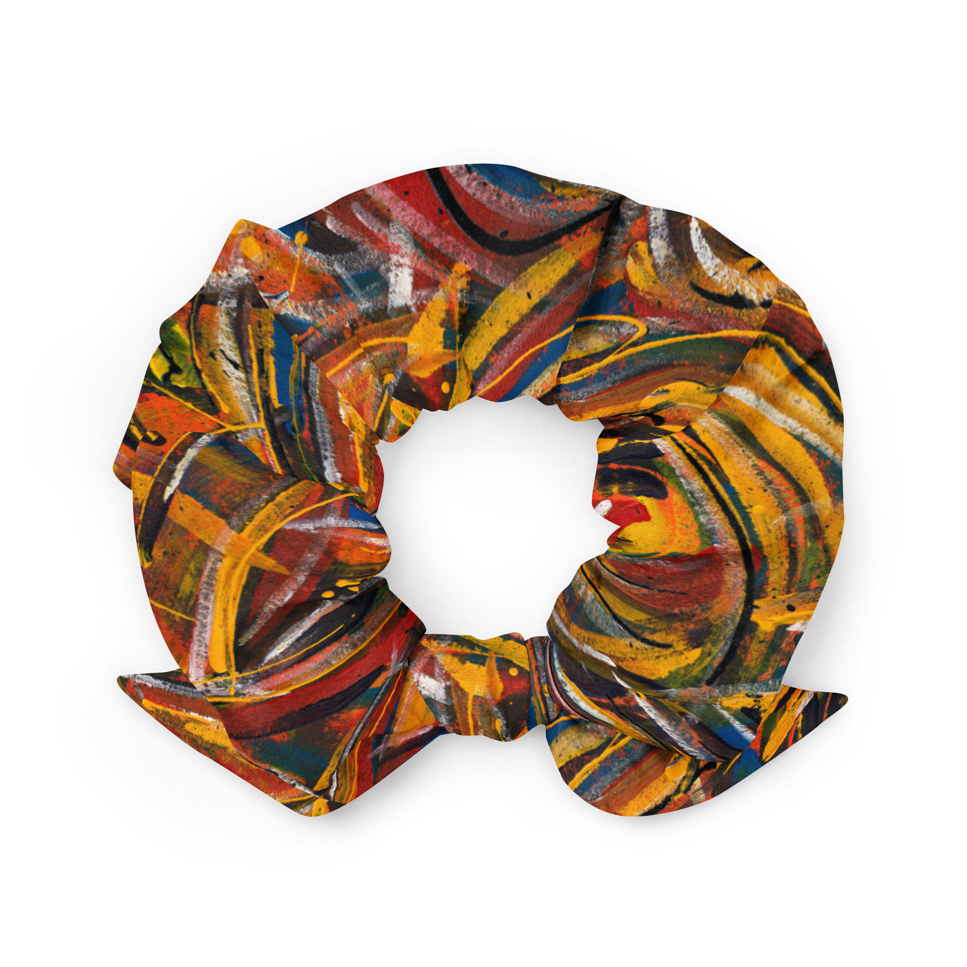 Chasing Fire Art Recycled Scrunchie
