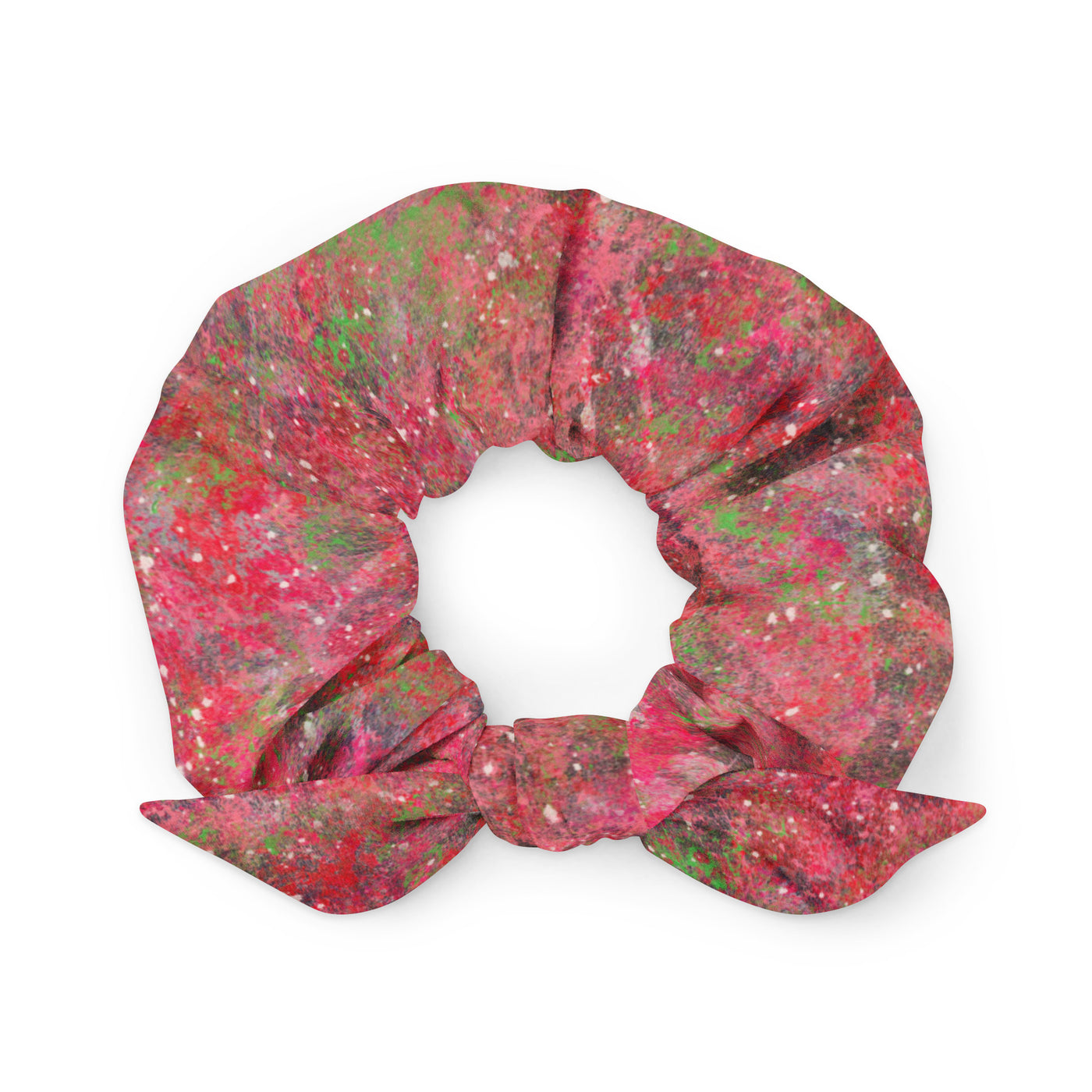 Triple Threat Art Recycled Scrunchie