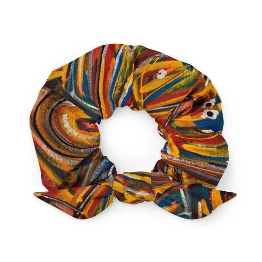 Chasing Fire Art Recycled Scrunchie