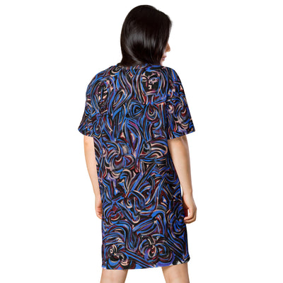 Sapphire Art T-shirt dress