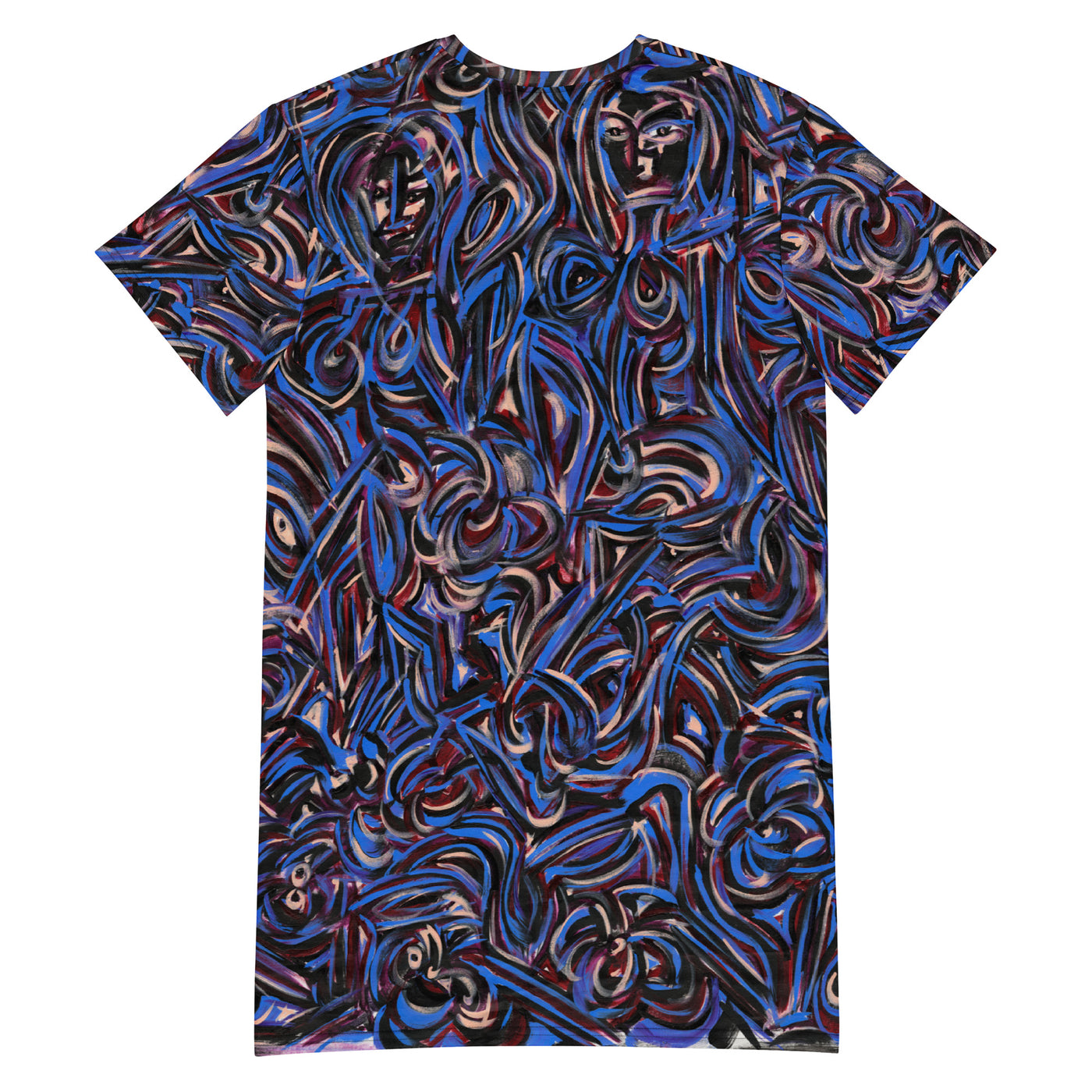Sapphire Art T-shirt dress
