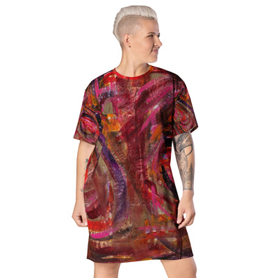 Sunrise Art T-shirt dress