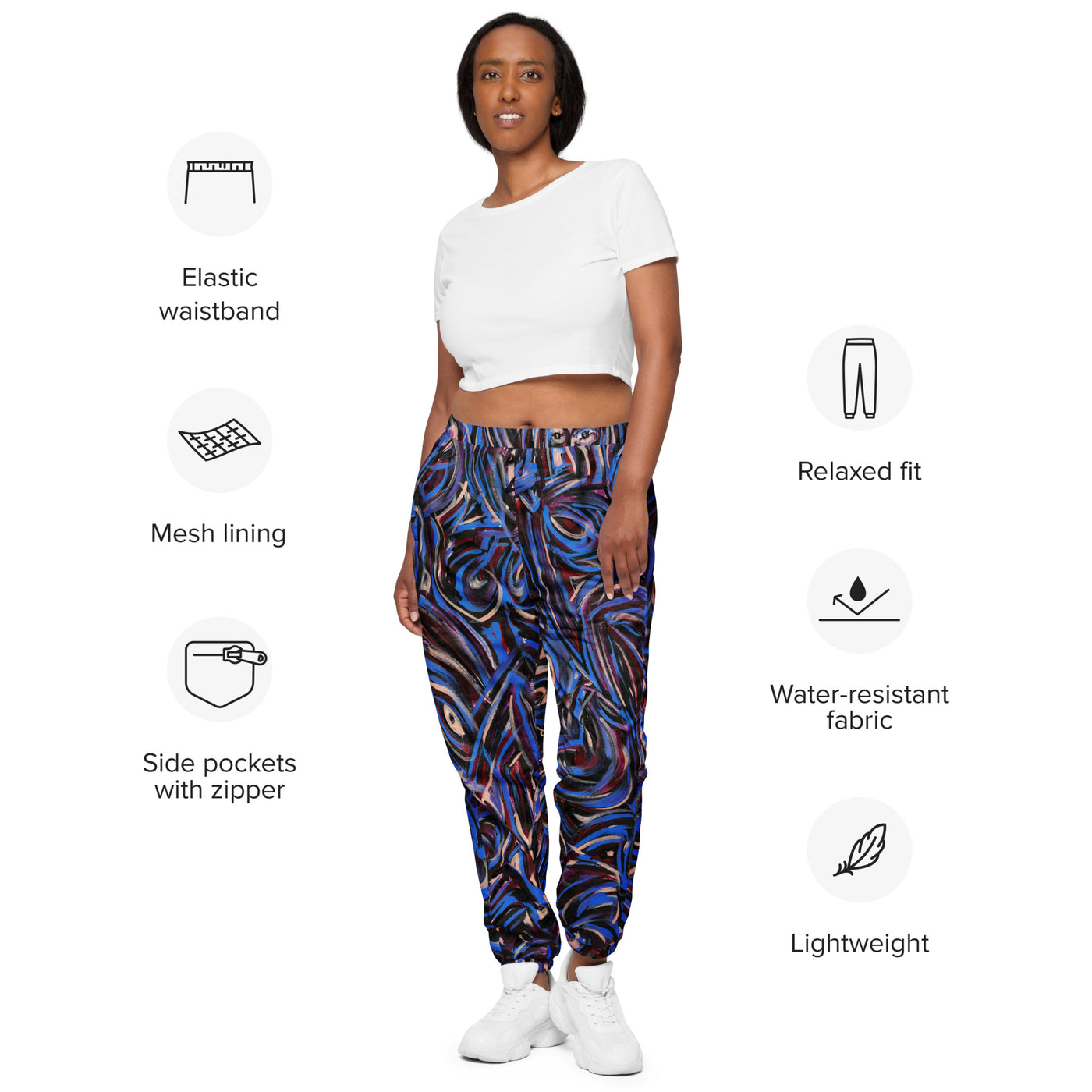 Sapphire Art Track Pants