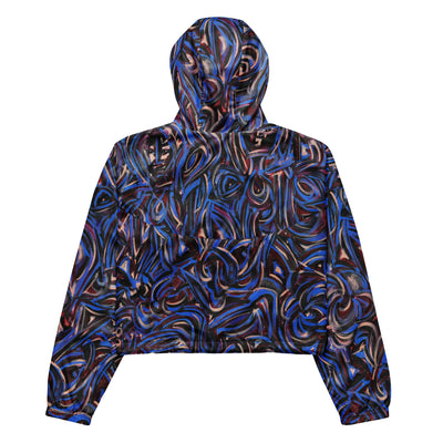 Sapphire Art Cropped Windbreaker