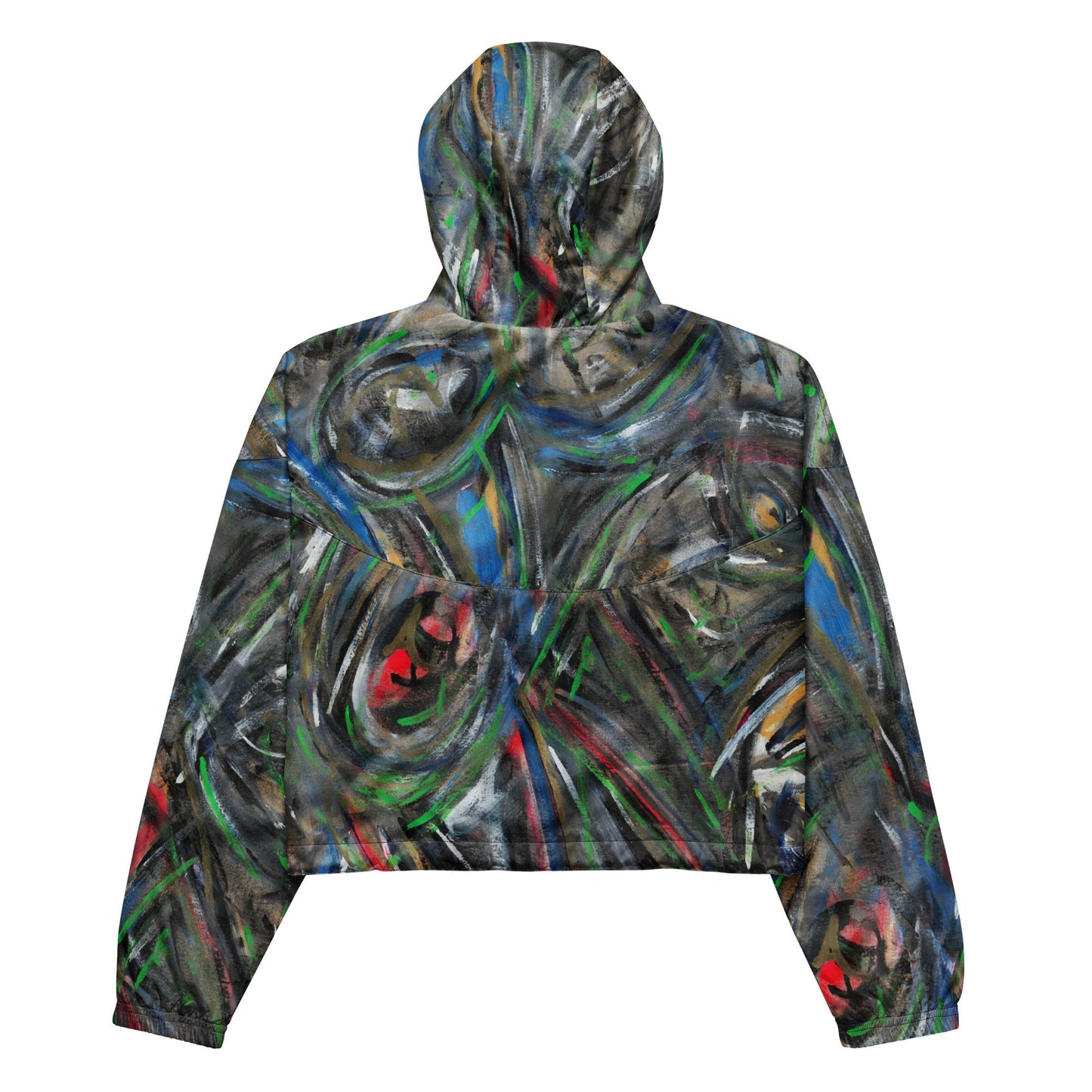 Mona Art Cropped Windbreaker