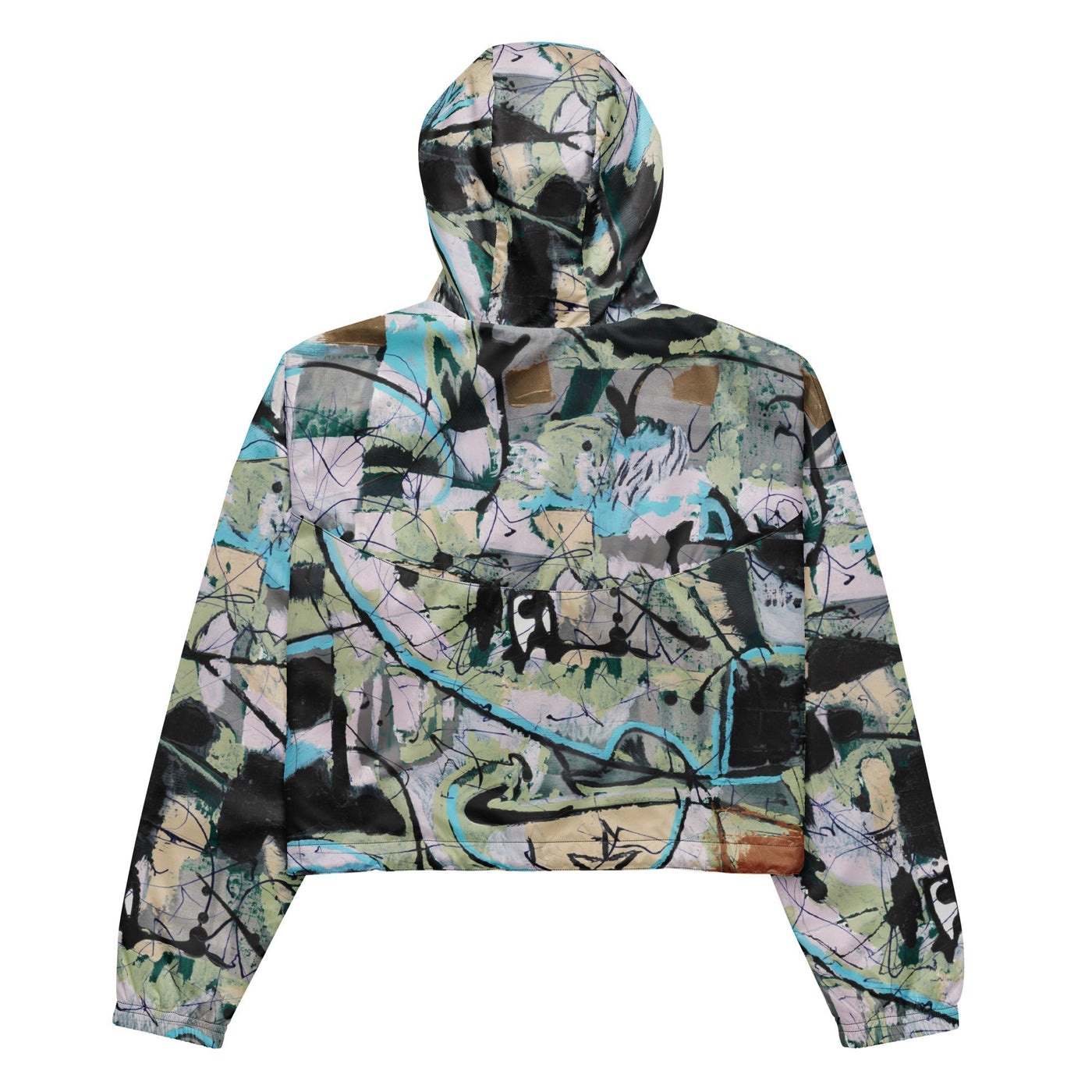 Daydream Art Cropped Windbreaker