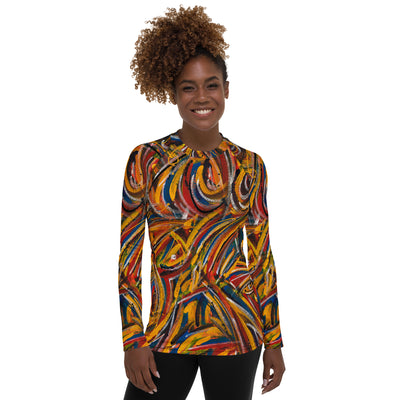 Chasing Fire Art Rash Guard