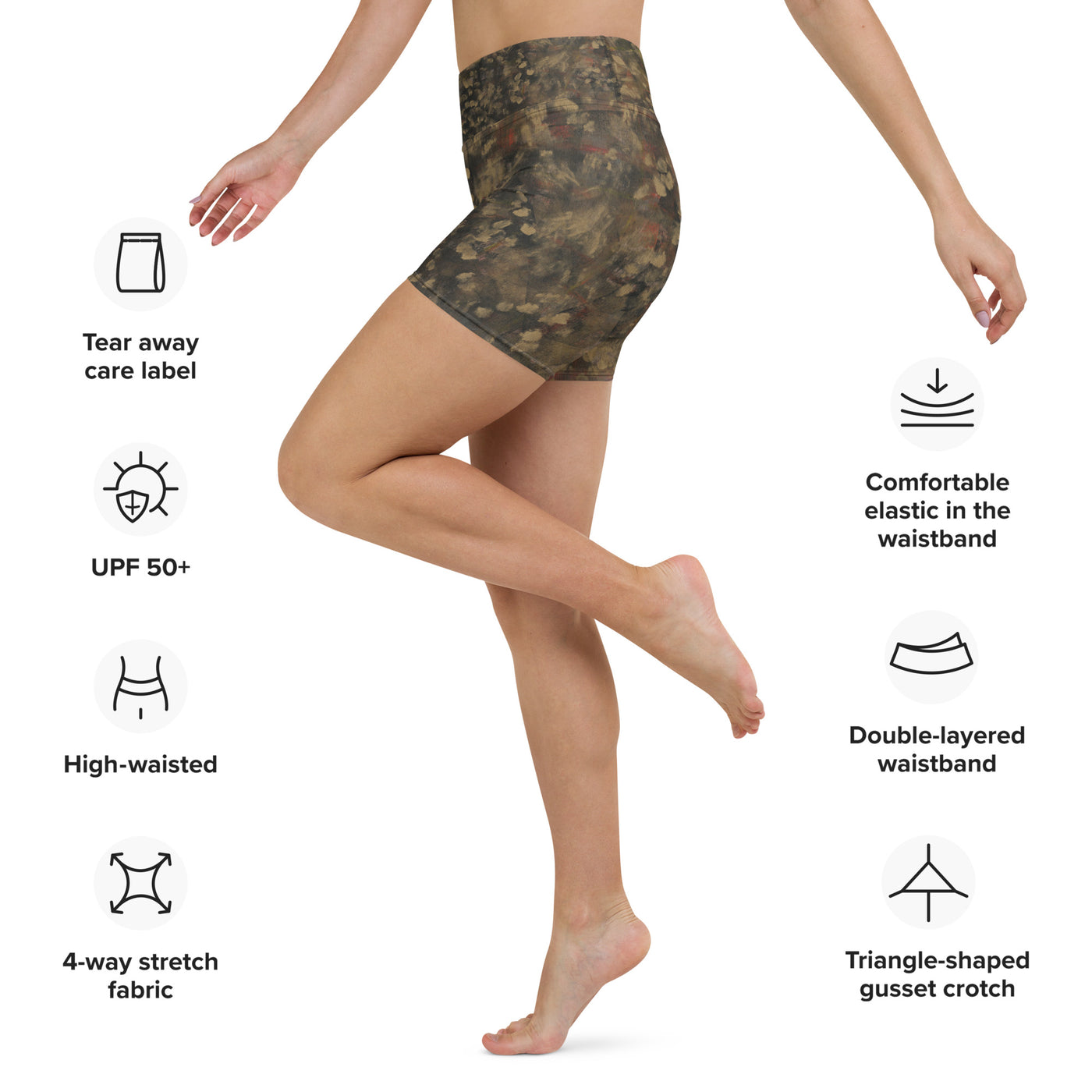 Courage Art Yoga Shorts