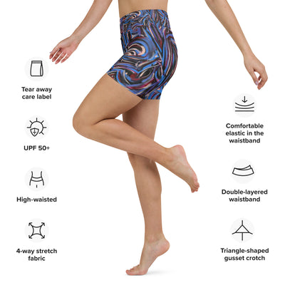Sapphire Art Yoga Shorts