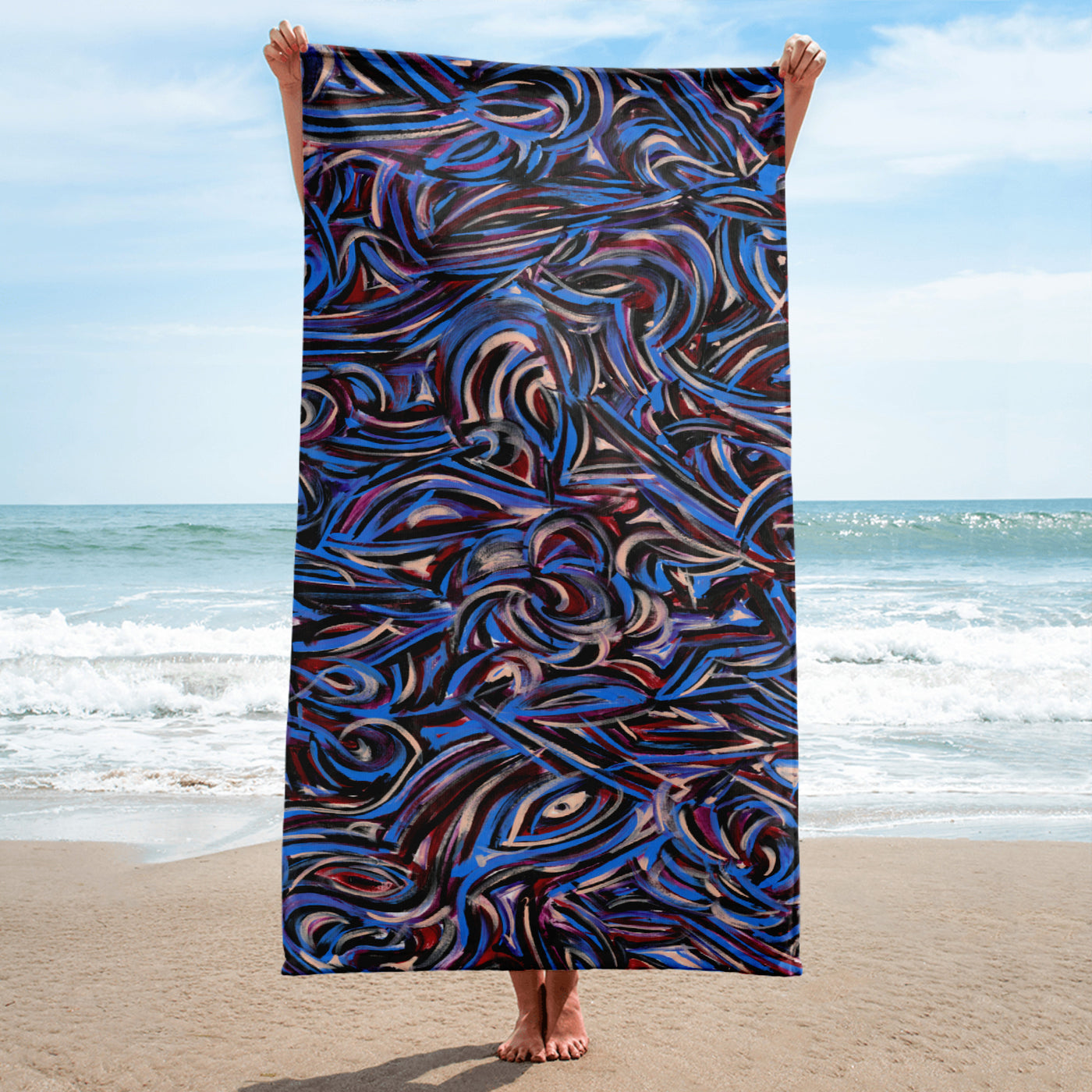 Sapphire Art Towel