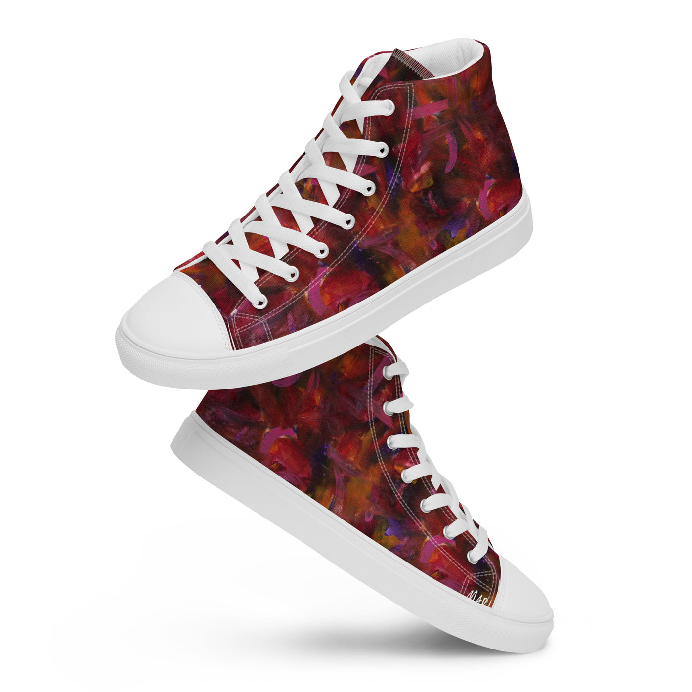 Sunrise Art high top canvas shoes