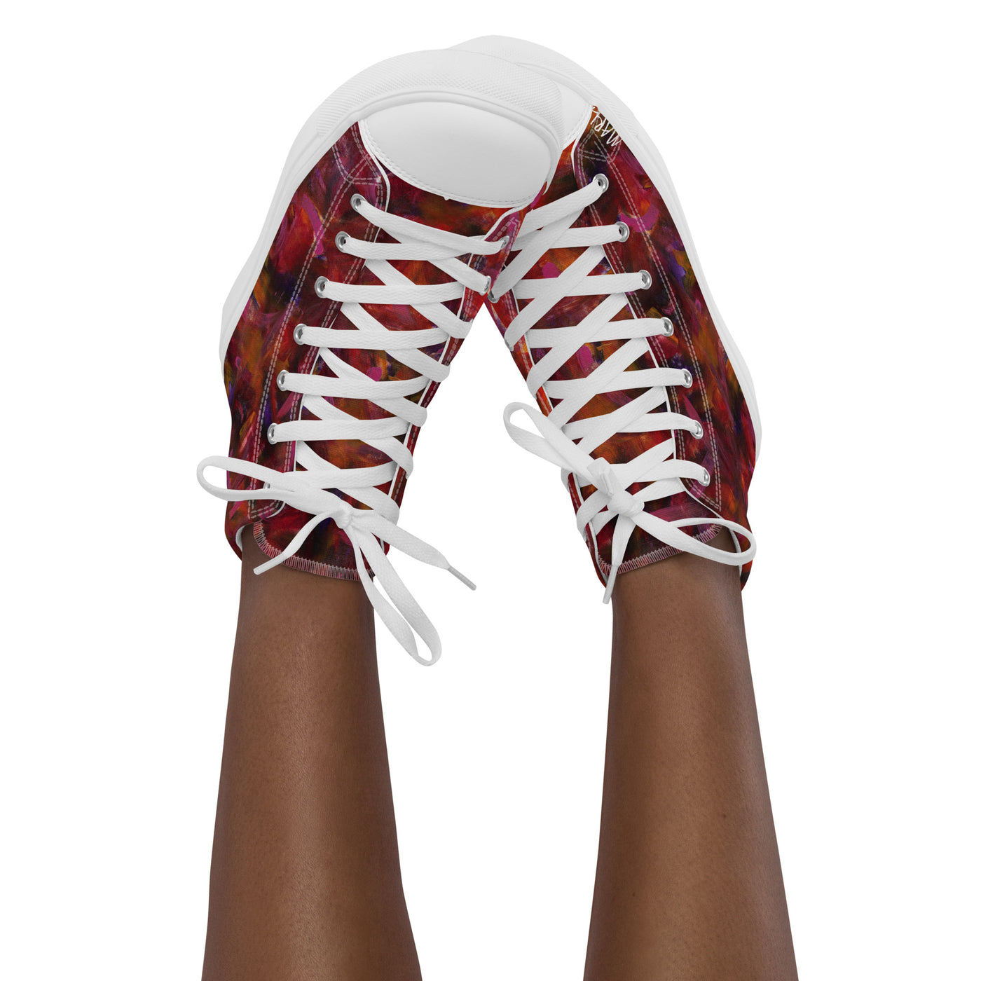 Sunrise Art high top canvas shoes