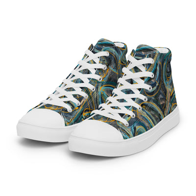 Serenity Art high top canvas shoes